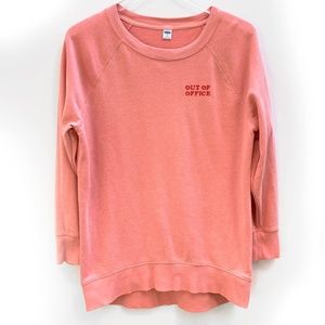 Old Navy Women's Pink Out Of Office Sweatshirt